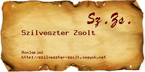 Szilveszter Zsolt névjegykártya